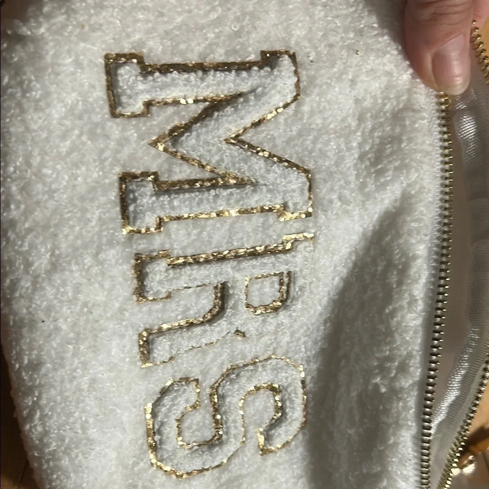 White Bride Fanny pack with Gold Details